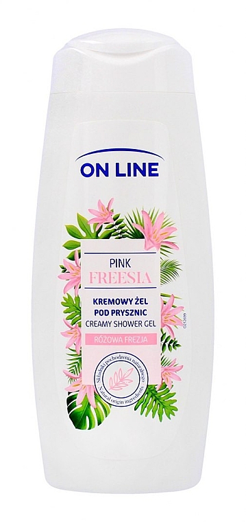 Kremowy żel pod prysznic Różowa frezja - On Line Pink Freesia Creamy Shower Gel — Zdjęcie N1