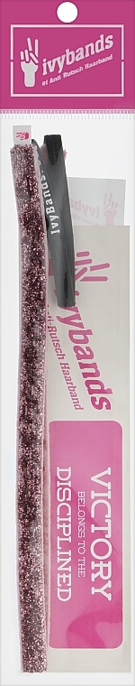 Opaska do włosów, różowa - Ivybands Fresco Glitter Hair Band — Zdjęcie N1