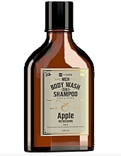 Żel-szampon do ciała, włosów i brody Apple - HiSkin Men Body Wash Gel And Shampoo — Zdjęcie N2