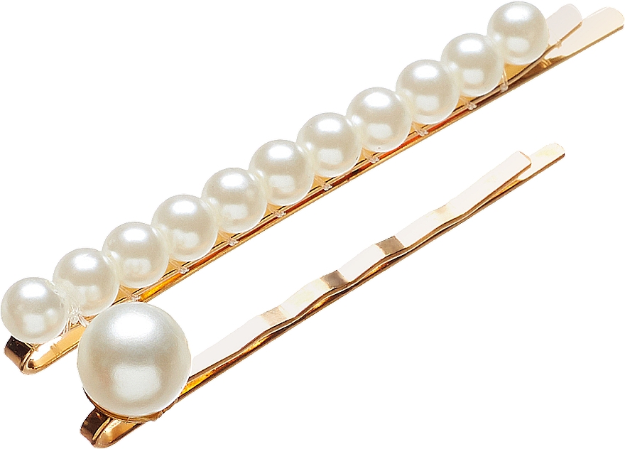 Zestaw wsuwek do włosów z klasycznymi perełkami - Lolita Accessories Classic Pearl Pin Set — Zdjęcie N1