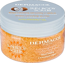 Peeling do ciała z olejem kokosowym - Dermacol Sun Body Scrub — Zdjęcie N1