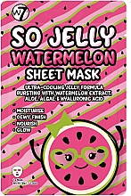 Maska tkankowa z arbuzem - W7 Watermelon Sheet Mask So Jelly — Zdjęcie N1