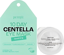 Kup Kojące hydrożelowe płatki pod oczy - Petitfee 10 Days Centella Eye Mask 