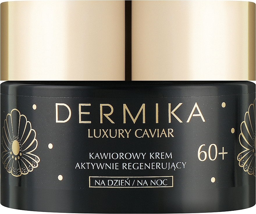 Kawiorowy krem aktywnie regenerujący do twarzy 60+ - Dermika Luxury Caviar — Zdjęcie N1