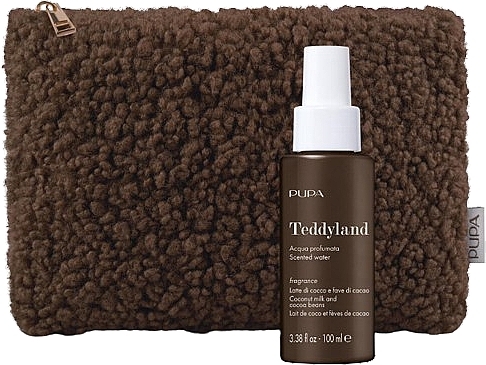 Zestaw - Pupa Teddyland Coconut Milk And Cocao Beans (scented/water/100ml + bag) — Zdjęcie N1