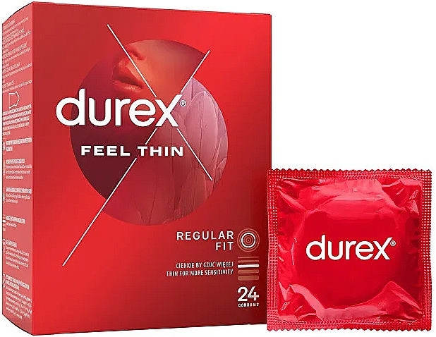 Prezerwatywy, 24 sztuki - Durex Feel Regular Fit — Zdjęcie N1