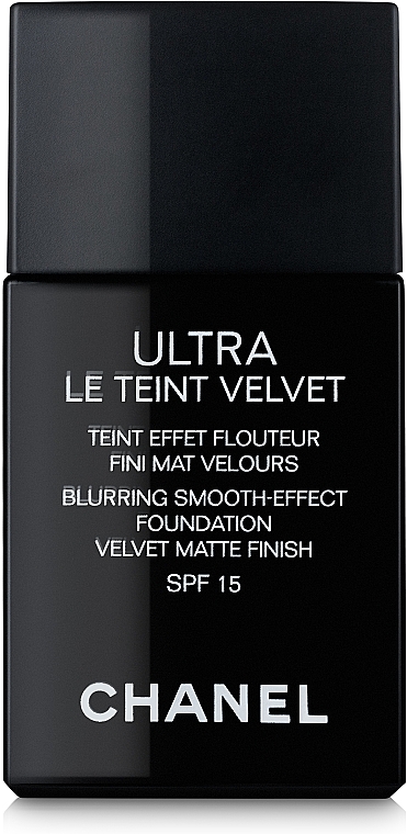 Ultralekki długotrwały podkład matujący do twarzy - Chanel Ultra Le Teint Velvet Blurring Smooth-Effect Foundation SPF 15 — Zdjęcie N1
