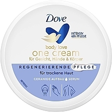 Krem do twarzy, rąk i ciała - Dove Body Love One Cream Regenerating Care — Zdjęcie N1