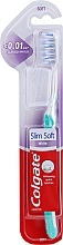 Kup Szczoteczka do zębów, miękka, turkusowa - Colgate Slim Soft White 0.01 mm