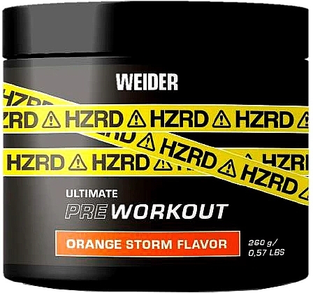 PRZECENA! Kompleks przedtreningowy - Weider HZRD Orange Storm Orange * — Zdjęcie N1