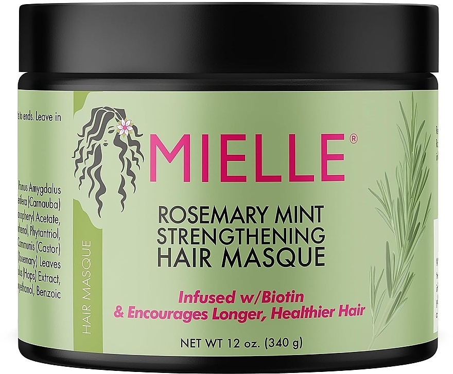 Wzmacniająca maska ​​do włosów Rozmaryn i mięta - Mielle Organics Rosemary Mint Strengthening Hair Mask — Zdjęcie N1