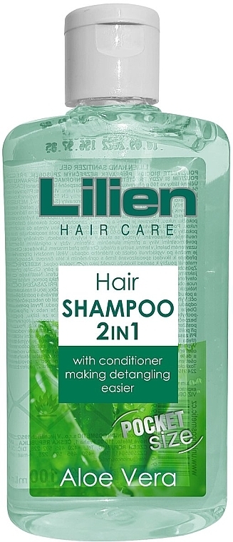 Szampon i odżywka do włosów 2 w 1 Aloes - Lilien Hair Shampoo Aloe Vera  — Zdjęcie N1