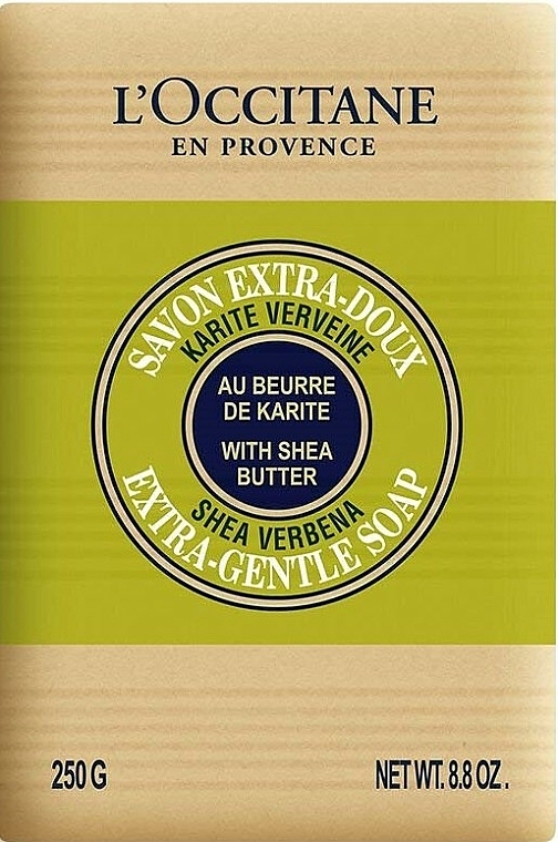 Delikatne mydło w kostce Masło shea - L'Occitane Shea Butter-Verbena Extra-Gentle Soap — Zdjęcie N3