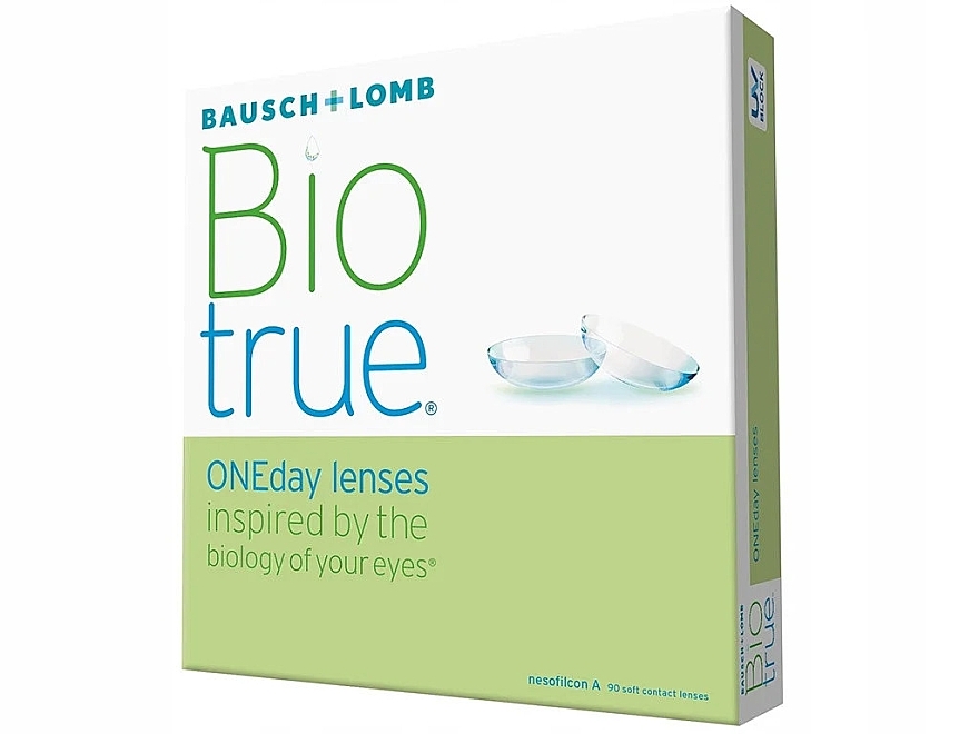 PRZECENA! Soczewki kontaktowe, promień 8.6, 90 szt. - Bausch & Lomb Biotrue Oneday Lenses * — Zdjęcie N1