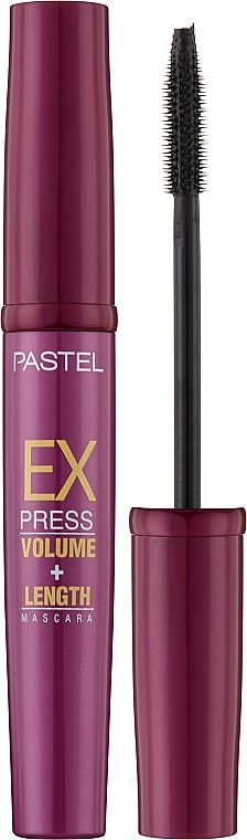 Tusz do rzęs nadający super objętość i wydłużający rzęsy - Unice Pastel Express Volume Length Mascara — Zdjęcie N1