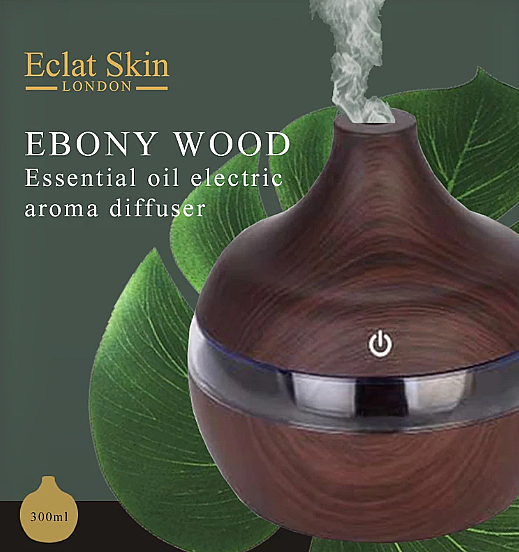 Dyfuzor do olejków eterycznych 3 w 1, 300 ml - Eclat Skin London Ebony Wood Essential Oil Electric Aroma Diffuser — Zdjęcie N2
