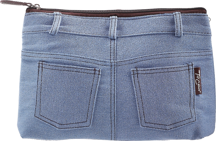 Kosmetyczka Real Jeans. Denim, 94576, niebieska - Top Choice — фото N1