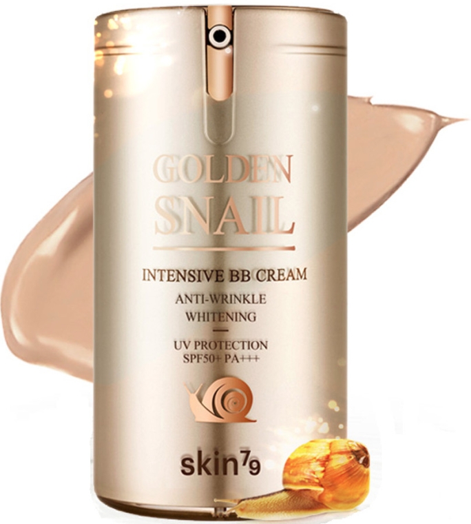 Intensywny przeciwstarzeniowo-rozjaśniający krem BB z ekstraktem ze śluzu ślimaka - Skin79 Golden Snail Intensive BB Cream 