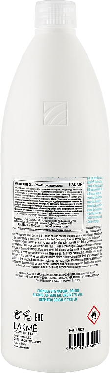 Żel z aloesem i betafiną do dezynfekcji rąk - Lakmé Hand Cleanser Gel — Zdjęcie N2