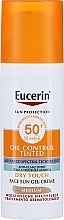 Żel-krem z filtrem przeciwsłonecznym do twarzy - Eucerin Oil Control Tinted Dry Touch Face Sun Gel-Cream Medium SPF50+ — Zdjęcie N2