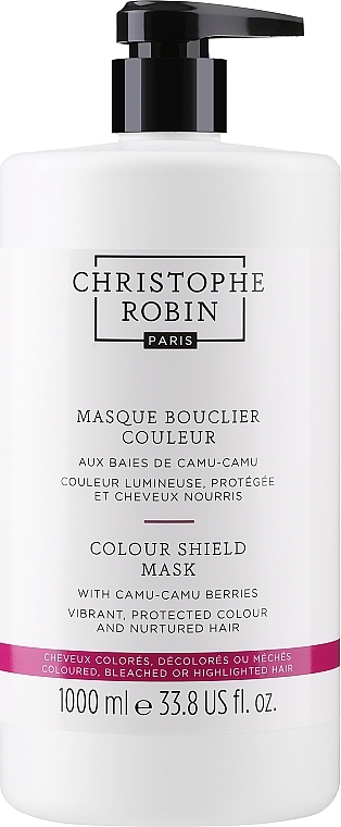 Maska do włosów farbowanych i z pasemkami - Christophe Robin Color Shield Mask With Camu-Camu Berries (słoik) — Zdjęcie N1