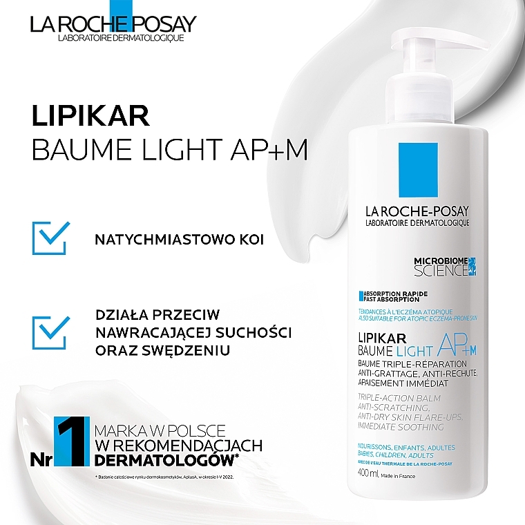 Balsam do twarzy i ciała - La Roche-Posay Lipikar AP+ Light — Zdjęcie N6