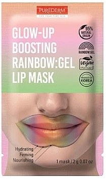 Żelowa maska do ust - Purederm Glow-Up Boosting Rainbow Gel Lip Mask — Zdjęcie N1