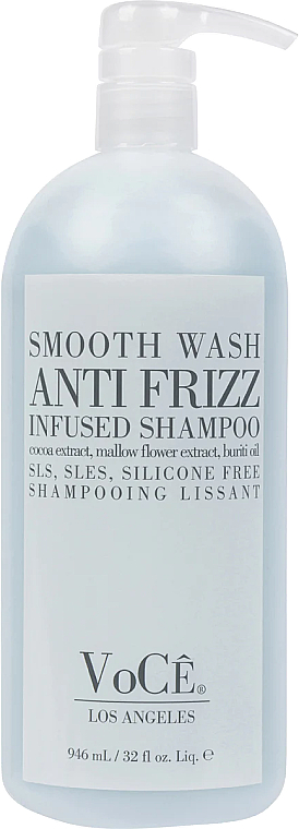 Szampon wygładzający przeciw puszeniu się włosów - VoCê Haircare Smooth Wash Anti Frizz Infused Shampoo — Zdjęcie N1