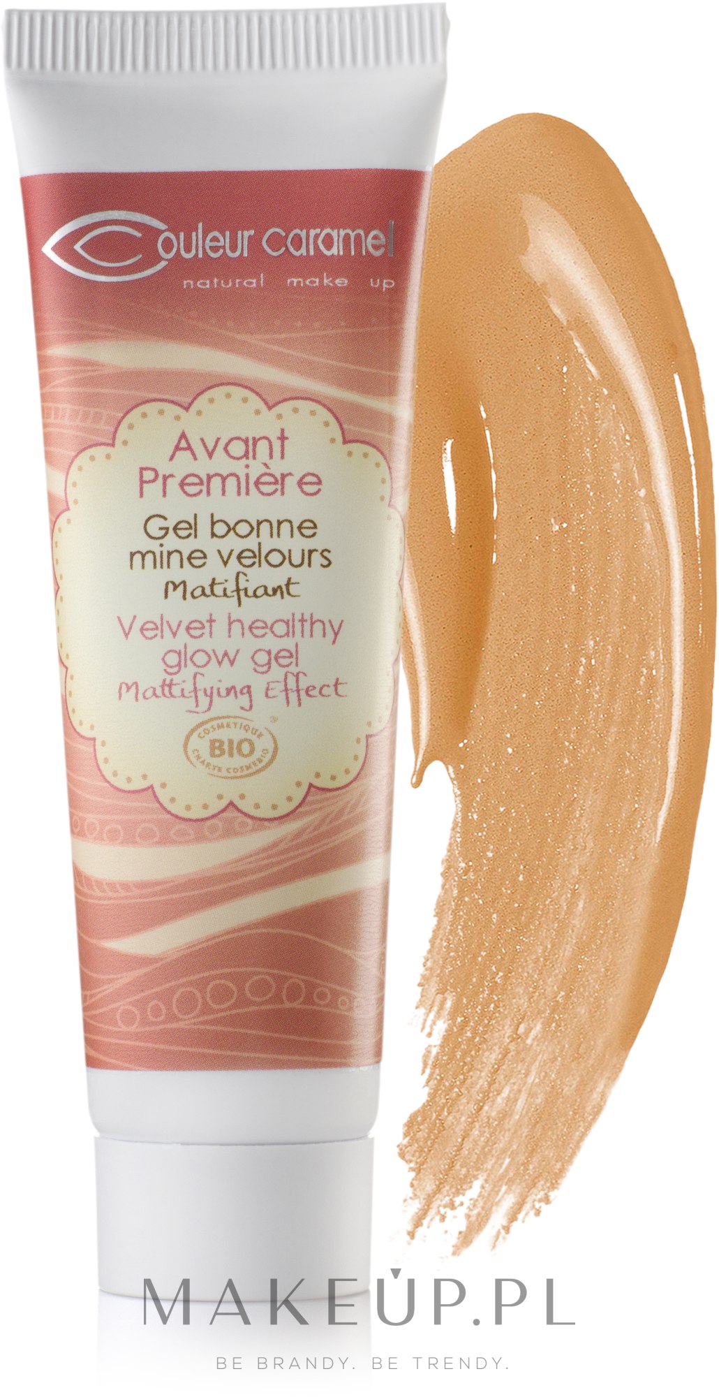 Matujący podkład w żelu - Couleur Caramel Velvet Healthy Glow Gel — Zdjęcie 62 - Golden Beige