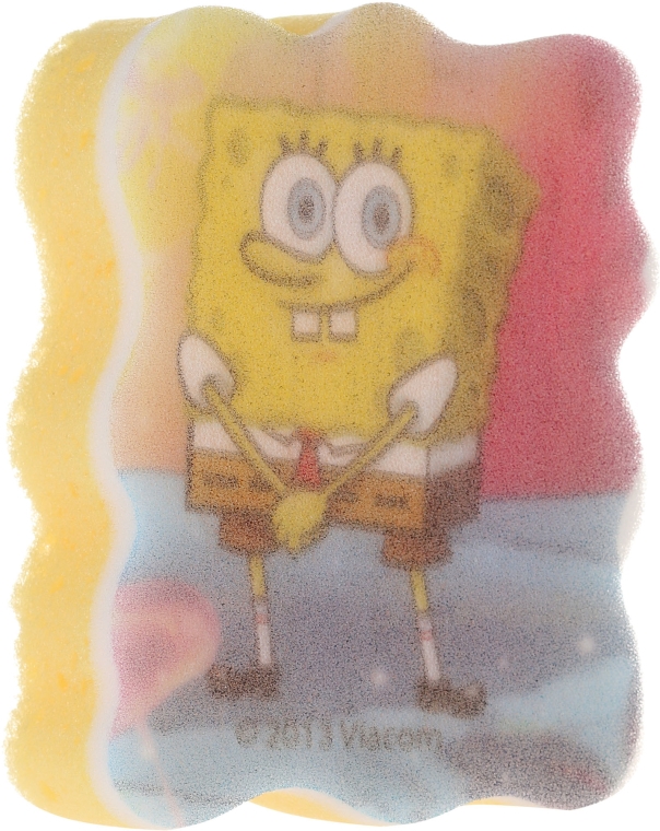 Gąbka kąpielowa dla dzieci, Spongebob, różowo-niebieska - Suavipiel Sponge Bob Bath Sponge — Zdjęcie N1