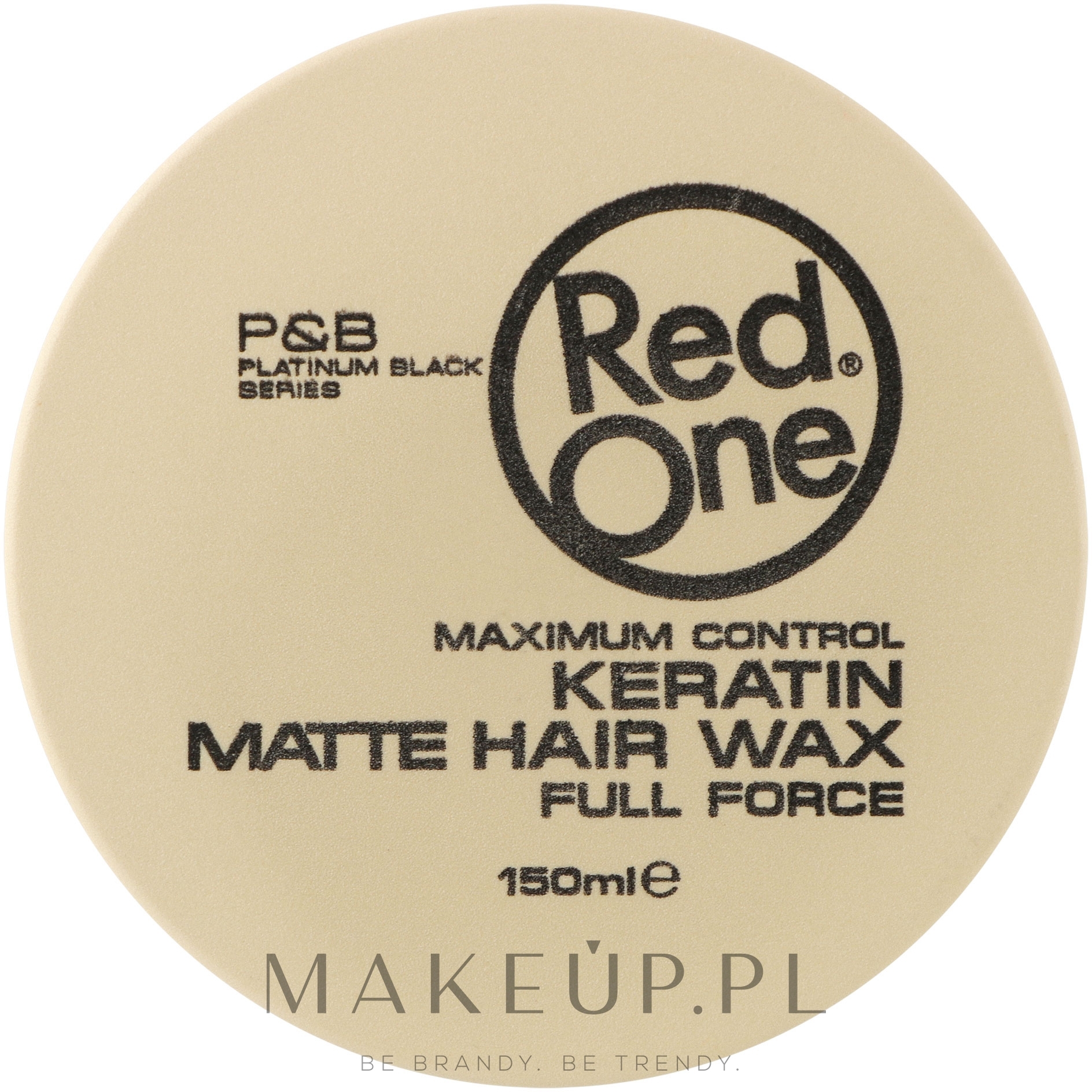 Ultra-mocny matowy wosk do włosów z keratyną - RedOne Keratin Matte Hair Wax Full Force — Zdjęcie 150 ml