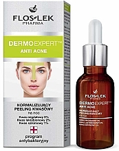 PRZECENA! Peeling kwasowy normalizujący na noc - Floslek Dermo Expert Anti Acne Peeling * — Zdjęcie N2