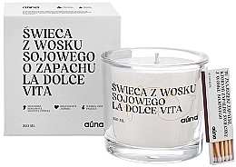 Naturalna świeca z wosku sojowego - Auna Soya Candle La Dolce Vita — Zdjęcie N1