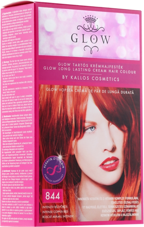 Farba do włosów - Kallos Cosmetics Glow Long Lasting Cream Hair Colour