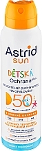 Suchy spray do ochrony przeciwsłonecznej - Astrid Sun Kids SPF 50 Invisible Dry Spray — Zdjęcie N1