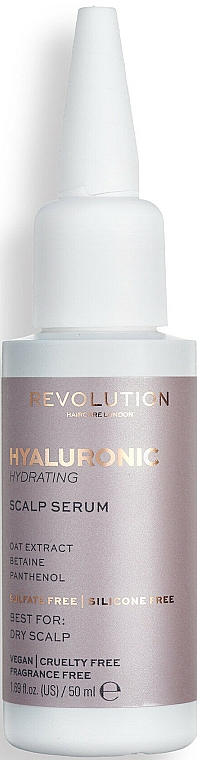 Nawilżające serum do twarzy z kwasem hialuronowym - Makeup Revolution Hyaluronic Acid Hydrating Scalp Serum — Zdjęcie N1