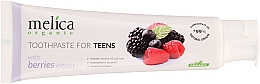 Pasta do zębów dla młodzieży z ekstraktem z jagód 6-14 lat - Melica Organic Toothpaste For Teens With Berries Extract — Zdjęcie N3