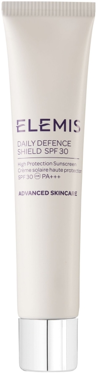 Codzienny krem ochronny do twarzy SPF 30 - Elemis Advanced Skincare Daily Defence Shield — Zdjęcie N1