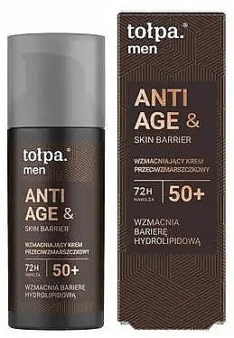 Ujędrniający krem przeciwzmarszczkowy do twarzy - Tolpa Men Anti Age & Skin Barrier Strengthening Cream 50+ — Zdjęcie N1