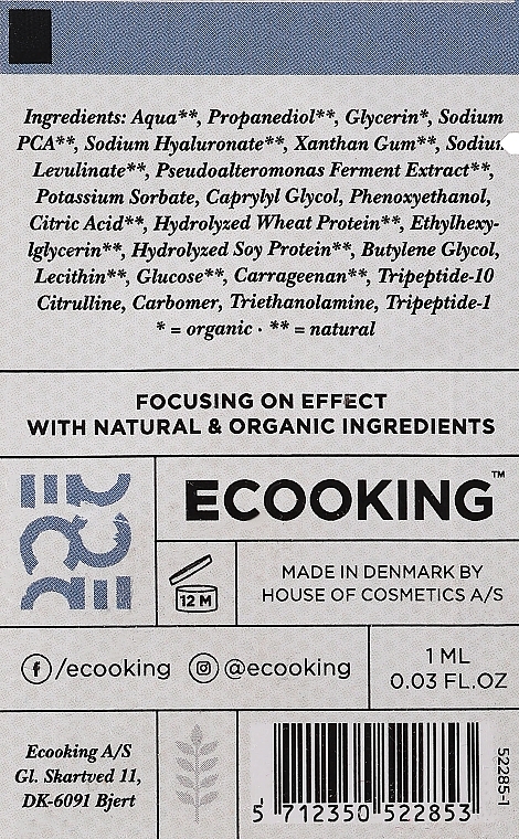 Serum nawilżające - Ecooking Moisturizing Serum (próbka) — Zdjęcie N2