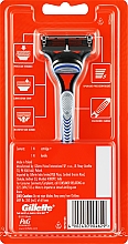 Maszynka do golenia z 5 ostrzami - Gillette Fusion — Zdjęcie N2