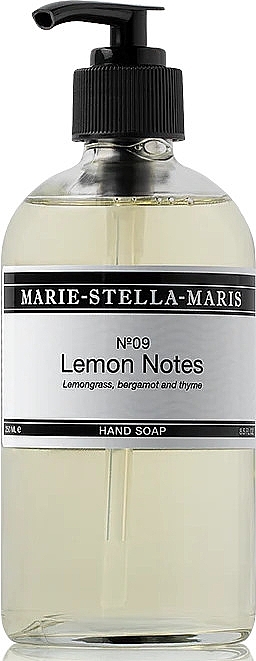 Mydło do rąk w płynie Trawa cytrynowa, bergamotka i tymianek - Marie-Stella-Maris No. 09 Lemon Notes Hand Soap — Zdjęcie N1