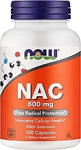 Suplement diety NAC, 600 mg - Now Foods NAC Veg Capsules — Zdjęcie N1