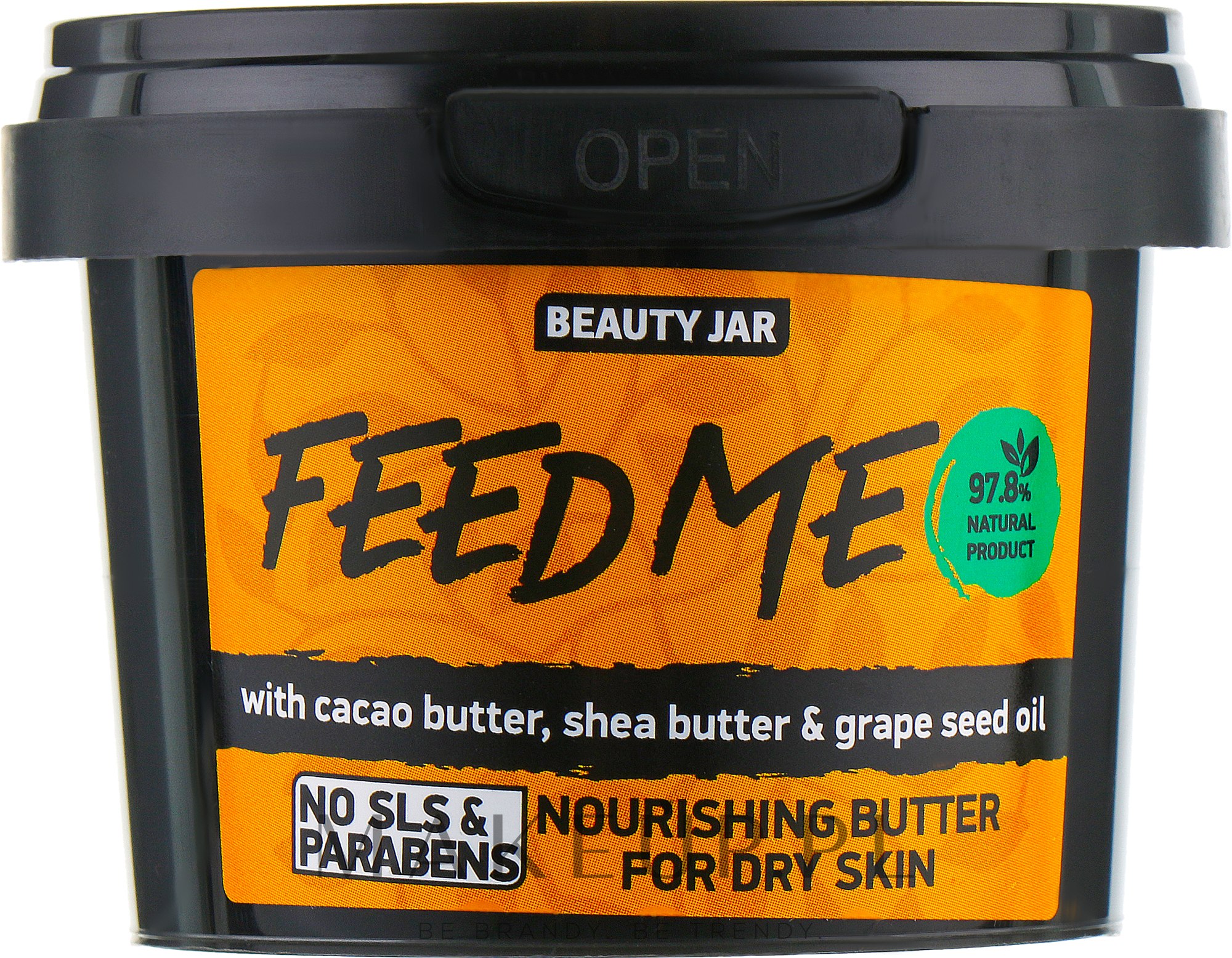 Odżywcze masło do ciała do skóry suchej z olejem winogronowym - Beauty Jar Feed Me Nourishing Butter — Zdjęcie 90 g