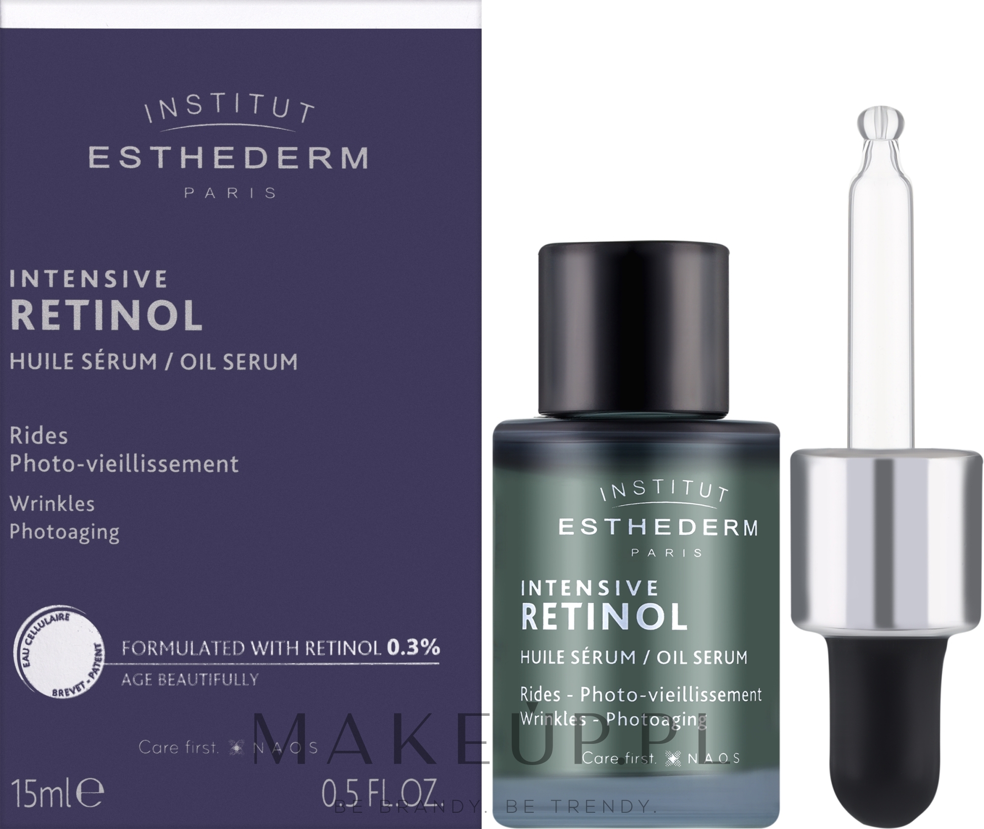 Intensywnie retinolowe serum olejkowe do twarzy - Institut Esthederm Intensive Retinol Oil Serum  — Zdjęcie 15 ml