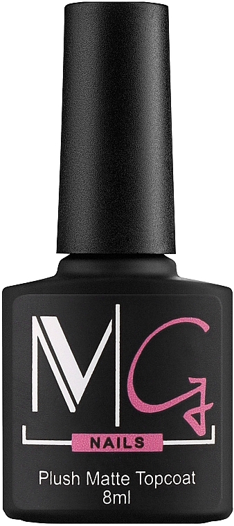 Matowy top do paznokci - MG Nails Plush Matte Top Coat — Zdjęcie N1