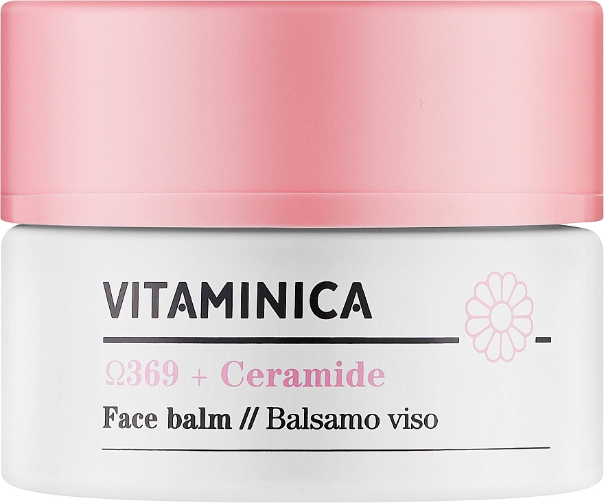 Łagodzący krem-balsam do skóry suchej i wrażliwej - Bioearth Vitaminica Omega 369 + Ceramide Face Balm — Zdjęcie N1