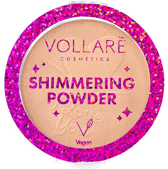 Puder do twarzy z drobinkami - Vollare Shimmering Powder — Zdjęcie N1