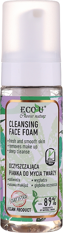 Oczyszczająca pianka do mycia twarzy - Eco U — Zdjęcie N1