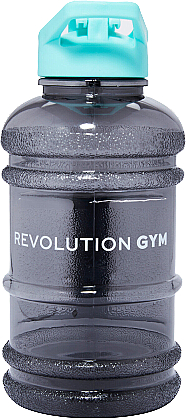 Revolution Gym - Botella de agua negra 1L